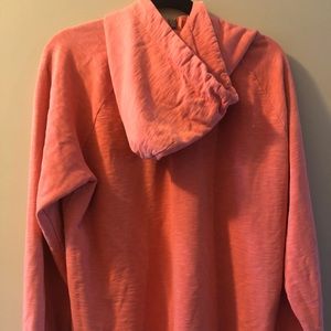 Lucky Brand Pink Full Zip Hooded Sweatshirt (XL)